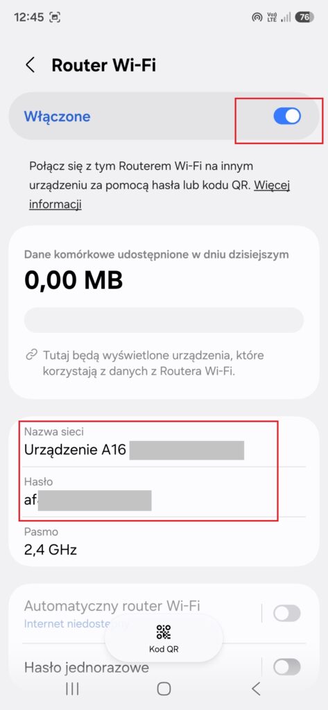 Twój telefon jako hotspot – jak udostępnić internet? hotspot05