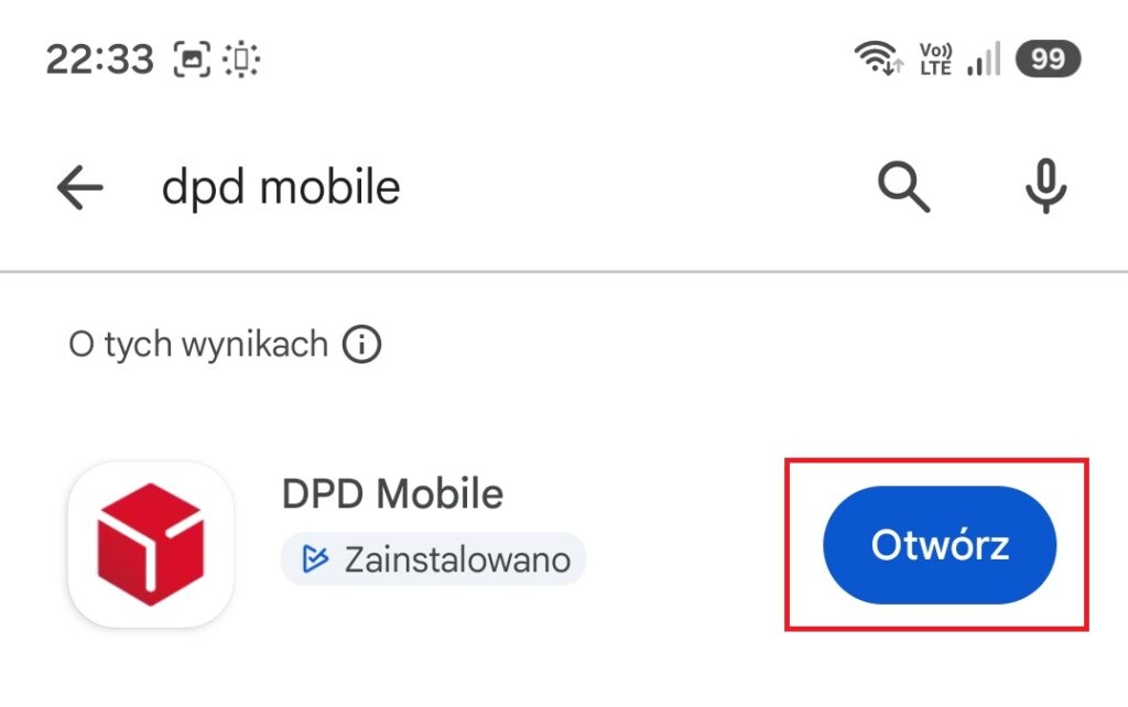 Jak zainstalować aplikację DPD Mobile w telefonie z Androidem? instalowanie aplikacji dpd mobile06