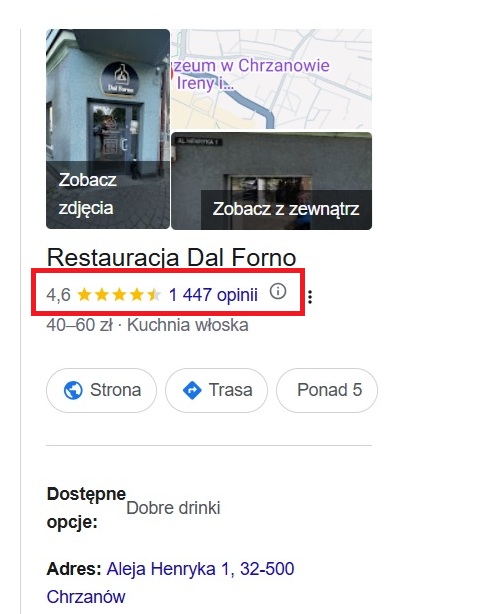 Jak dodać opinię Google dla restauracji? Instrukcja krok po kroku opinie google03